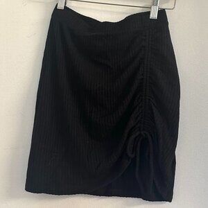 Reformation Ribbed Cinched Skirt